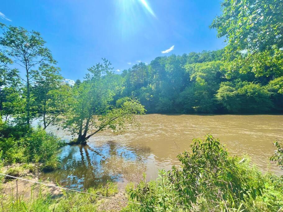 Riverside Relaxer W/Hot Tub+Fire Pit +Wifi & View Franklin Exterior photo